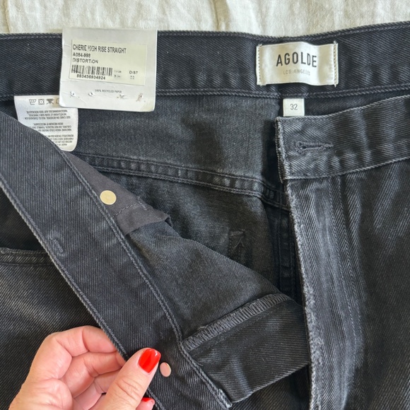 Agolde Denim “Cherie High Rise Straight”, size 32 NWT - Picture 4 of 7